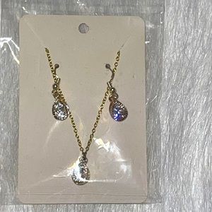 Homemade gold Necklace and Earring Set